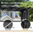Outdoor Metal Patio Swing With Cushion-1278799133