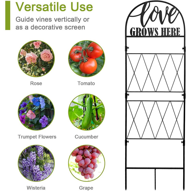 Treillis de jardin en métal 45 * 35 pour plantes grimpantes