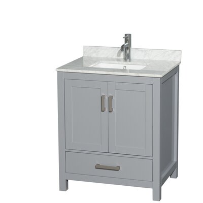 Sheffield 30"" Single Bathroom Vanity Set -  Wyndham Collection, WCS141430SGYCMUNSMXX