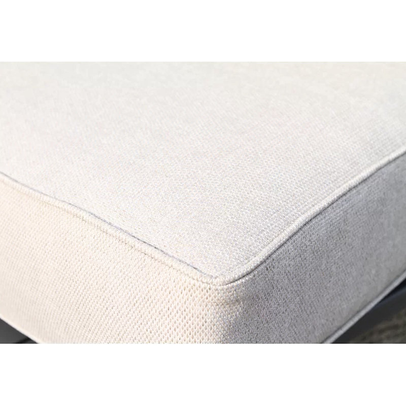 Chaise de patio avec coussins - espace de confort extérieur complet et intempéries, structure rouille, mélange de gris, coussins de soutien rembourrés de mousse, P 33 po x l 26 po, assise de 31 lb, rouille