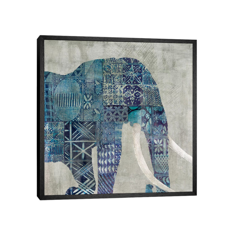 Botswana Patterns by Carol Robinson - Print on Canvas, Black Framed, 45.72 cm H x 45.72 cm W