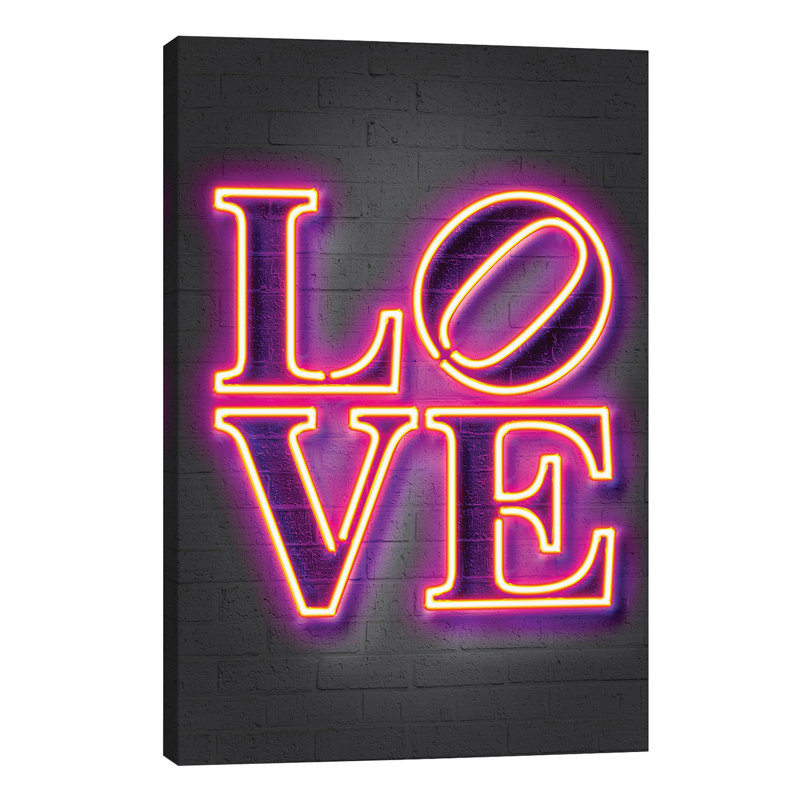 Love by Octavian Mielu - Wrapped Canvas Giclee Art Print, 101.6 cm H x 66.04 cm W x 1.91 cm D
