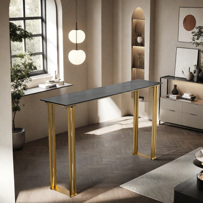 Une table de bar légère et luxueuse