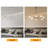8 Heads Modern Linear Dimmable LED Chandelier 