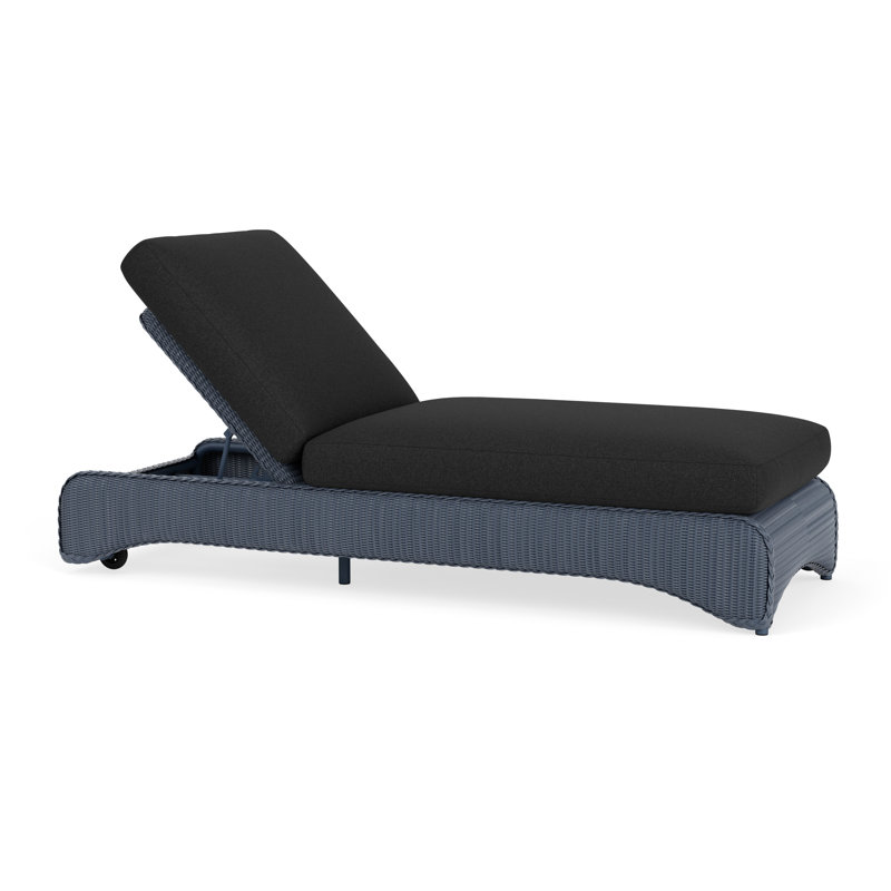 Loom Outdoor Chaise Lounge, Denim Blue, Deering Cadet