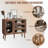  39.5“ Modern Sideboard With Glass Doors