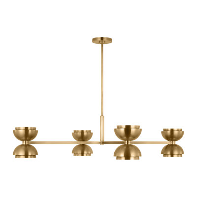 Sean Lavin Shanti 4-light extra large chandelier in natural brass finish