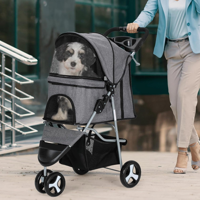 Poussette pour petits animaux de compagnie 10-30Lbs