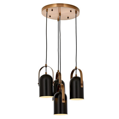 Demps 4 - Light Shaded LED Chandelier