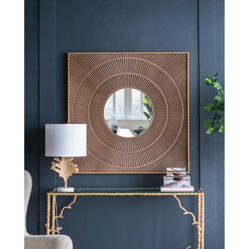 Miroir carré 40 "X, Fer
