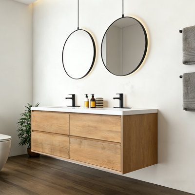 Meuble-lavabo mural 72 po, 72 po