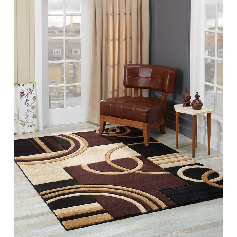 Adeela Abstract Indoor Rug, Rectangle 4' x 6'