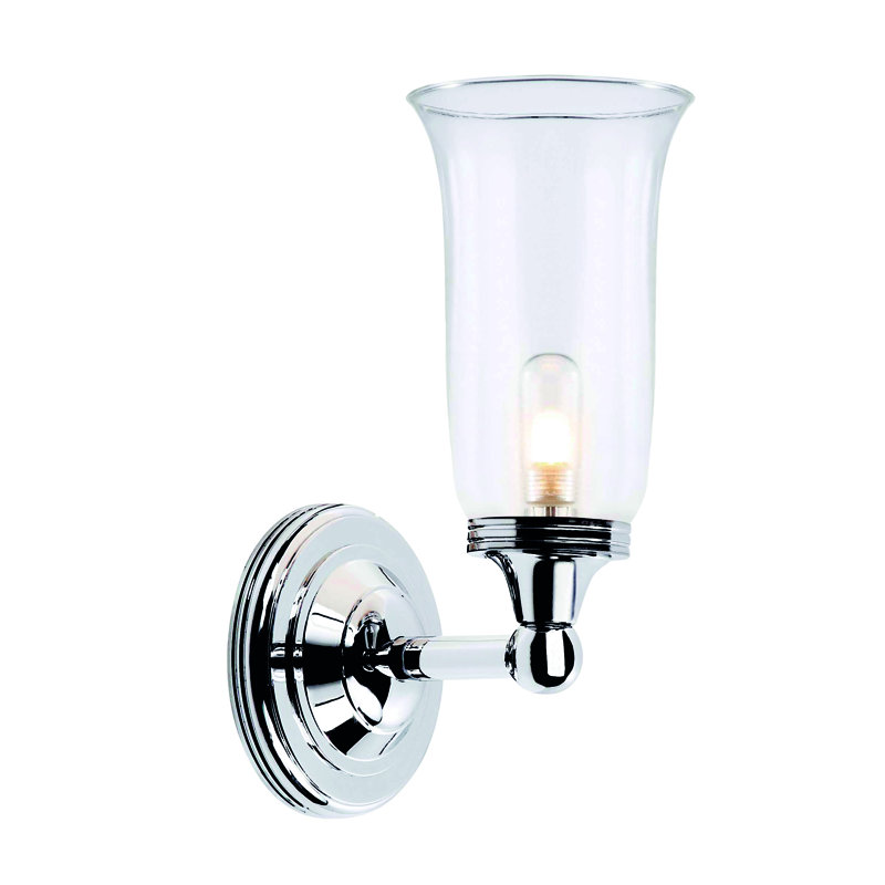 Thomasboro Armed Sconce, Polished Chrome