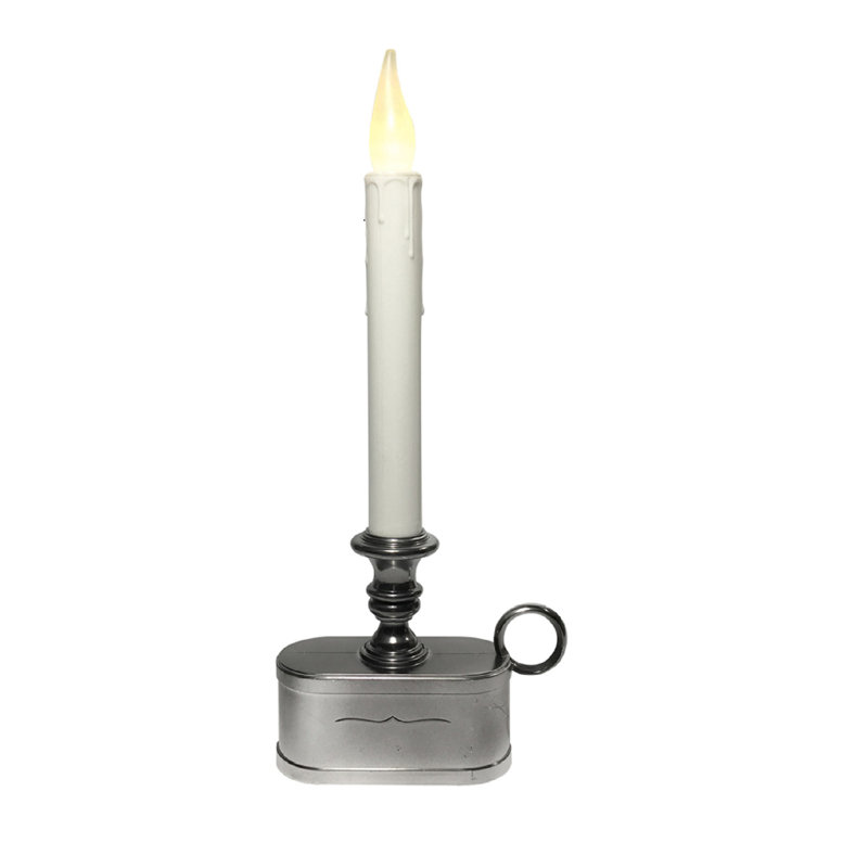 Bougie DEL sans fil 1 niveau, Argent argent