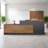 Vintage L-Shaped Desk with Silent Drawers, Cable Management and Ample Storage – Ideal for Home Office and Contemporary Workspaces-1947691134-1947691124