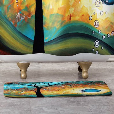 Tapis pour salle de bain burn
