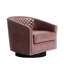 75.2Cm Wide Tufted Swivel Barrel Chair-1989487592