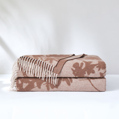 Sylvan Drift Wool Blend Throw Blanket