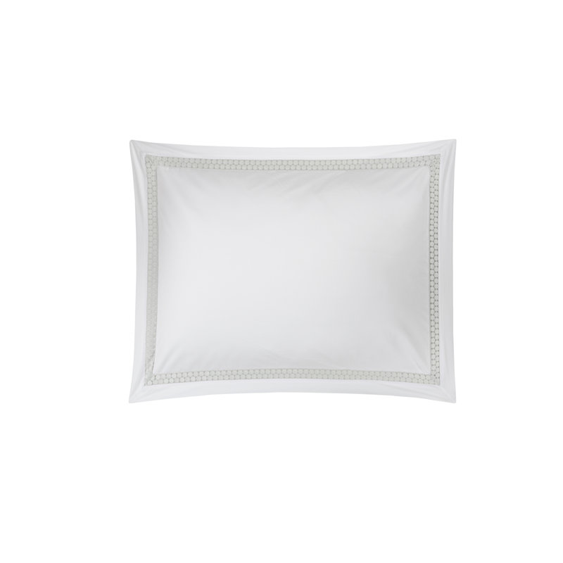 Magnolia Sham, Standard/Twin, White/Dove