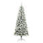 Artificial Hinged Christmas Tree Green and white-245693749