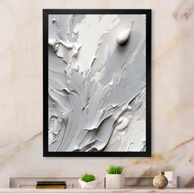 «Gray and Cream Harmony In Chaos I», reproduction d'art sur toile