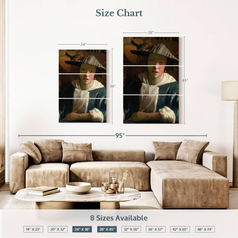 Leisha avec une flûte 1665-1675, H 38 po x l 24 po