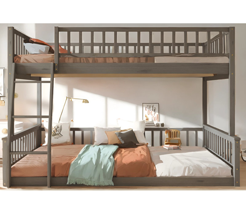 Lit mezzanine Livia, Gris