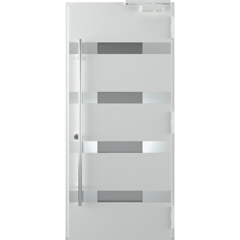 Aura Anthracite and Brown Zinc-Galvanized Steel Screen Door
