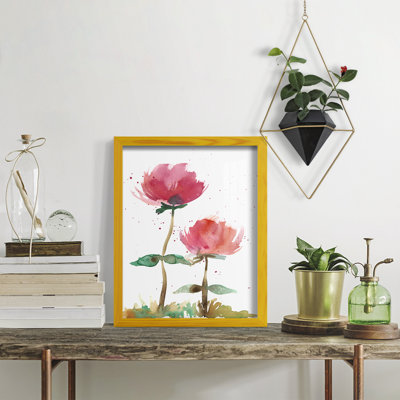 «Pink Fleurs I», impression sur papier
