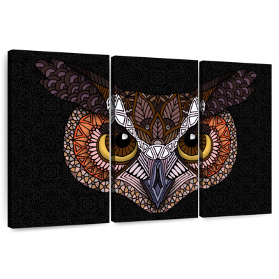 Brampt Great Horned Owl Head