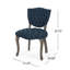 Chaise Parsons rembourrée et capitonnée Richard-640846172