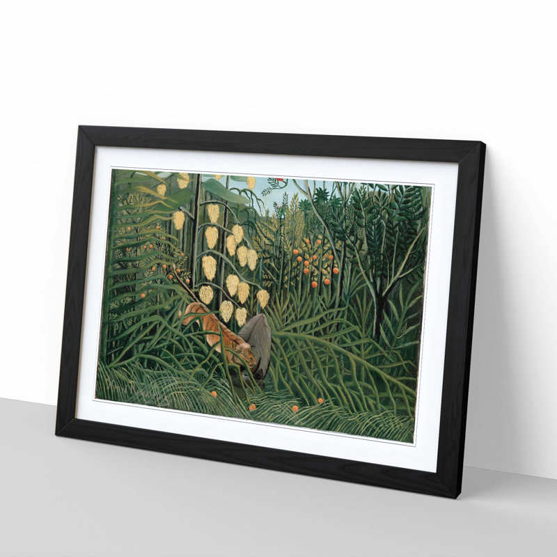 Henri Rousseau - Single Picture Frame Painting, Black