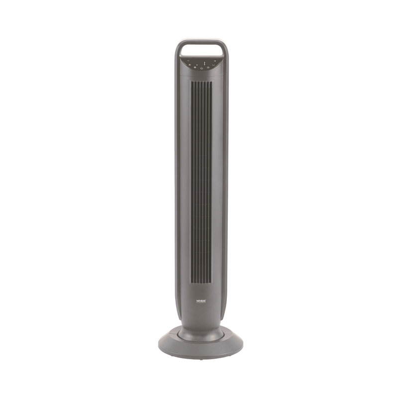 Grey Tower Fan With Touch Control