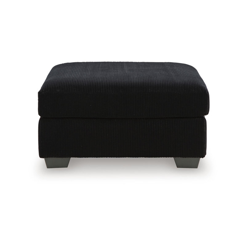 SimpleJoy Oversized Accent Ottoman, Black
