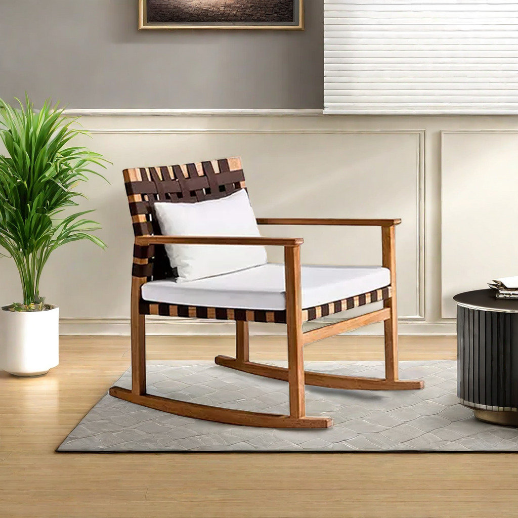 Comfort Zone Furniture.e Premium Durable And Comfortable Teak Rocking ...