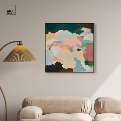 Brushed Beauty I Canvas Green Wall Art by Art Remedy
