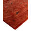 Overdyed Hand-Knotted Wool Modern-Contemporary Brown Runner 3' 1" x 8' 2"