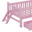 Lit plateforme en bois avec garde-corps et 2 tiroirs-1327899384
