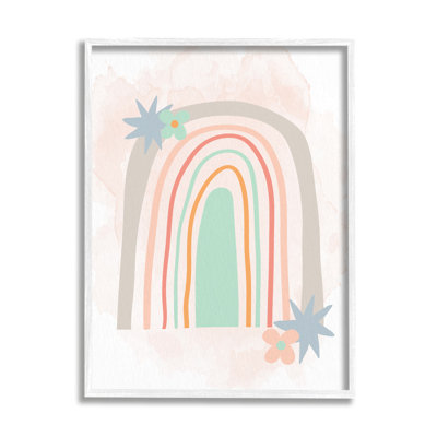 «Whimsical Wavy Rainbow Star Shapes», impression