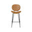 Luana Upholstered Counter Stool with Metal Frame