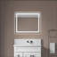 Miroir de salle de bain 24 po x 32 po à DEL avec façade et rétroéclairage, miroir de meuble-lavabo mural avec cadre en aluminium, antibuée, mémoire, 3 couleurs, gradation continue-850775620-850775996-850775985