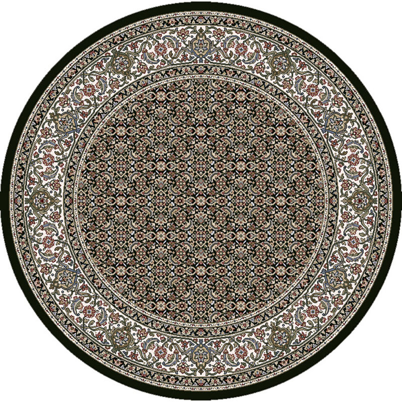 Tapis crème/gris Attell, Rond 5 pi 3 po