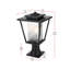 Lampadaire d'extérieur noir Musson-2124526034