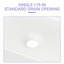 Lavabo de salle de bain vasque rectangulaire en céramique 19 po x 15 po-102543836