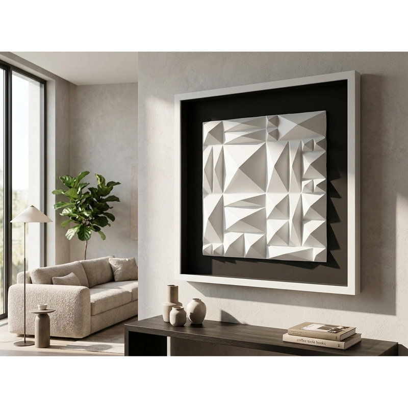 Handmade Modern Abstract Wall Decor on Resin