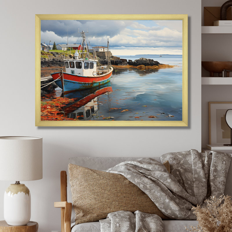 Canada Coastal Harmony I, reproduction d'art sur toile, H 34 po x l 44 po x P 1,5 po, Or