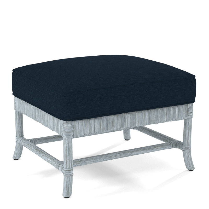Lafayette Ottoman, Gray Sugar Performance; 0863-84, Sea Glass