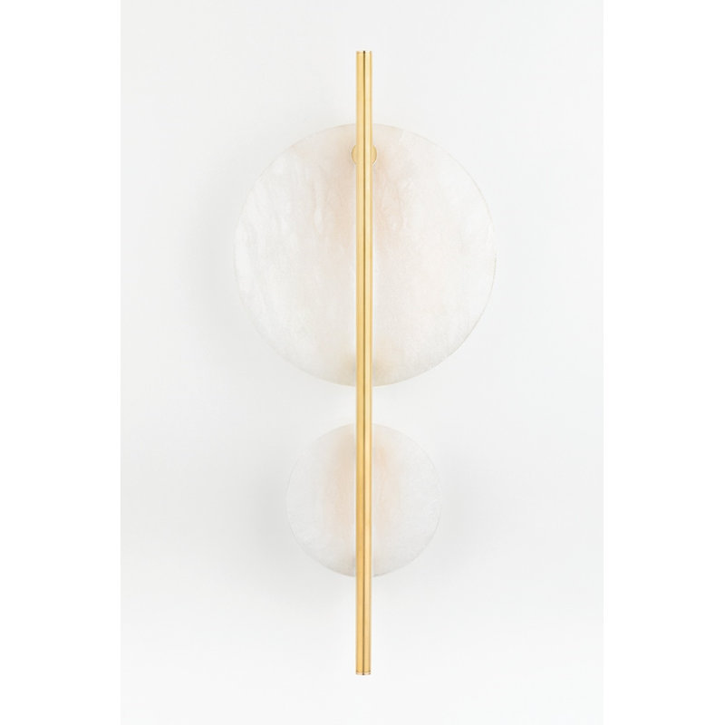 Plafonnier encastré 1 lumière McLeod, Laiton vieilli