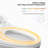 Intelligent Toilet Bidet in White with Auto Open/Close/Flush, Heated Seat/Remote,Foot Sensor Flush