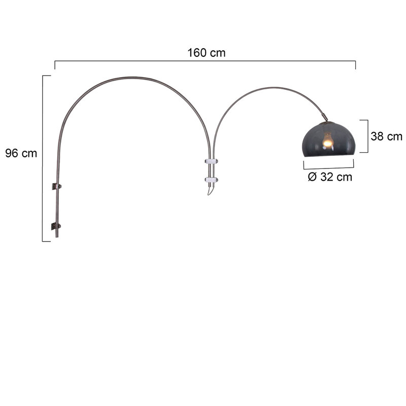 Sakamoto Plug-in Swing Arm Sconce, Black